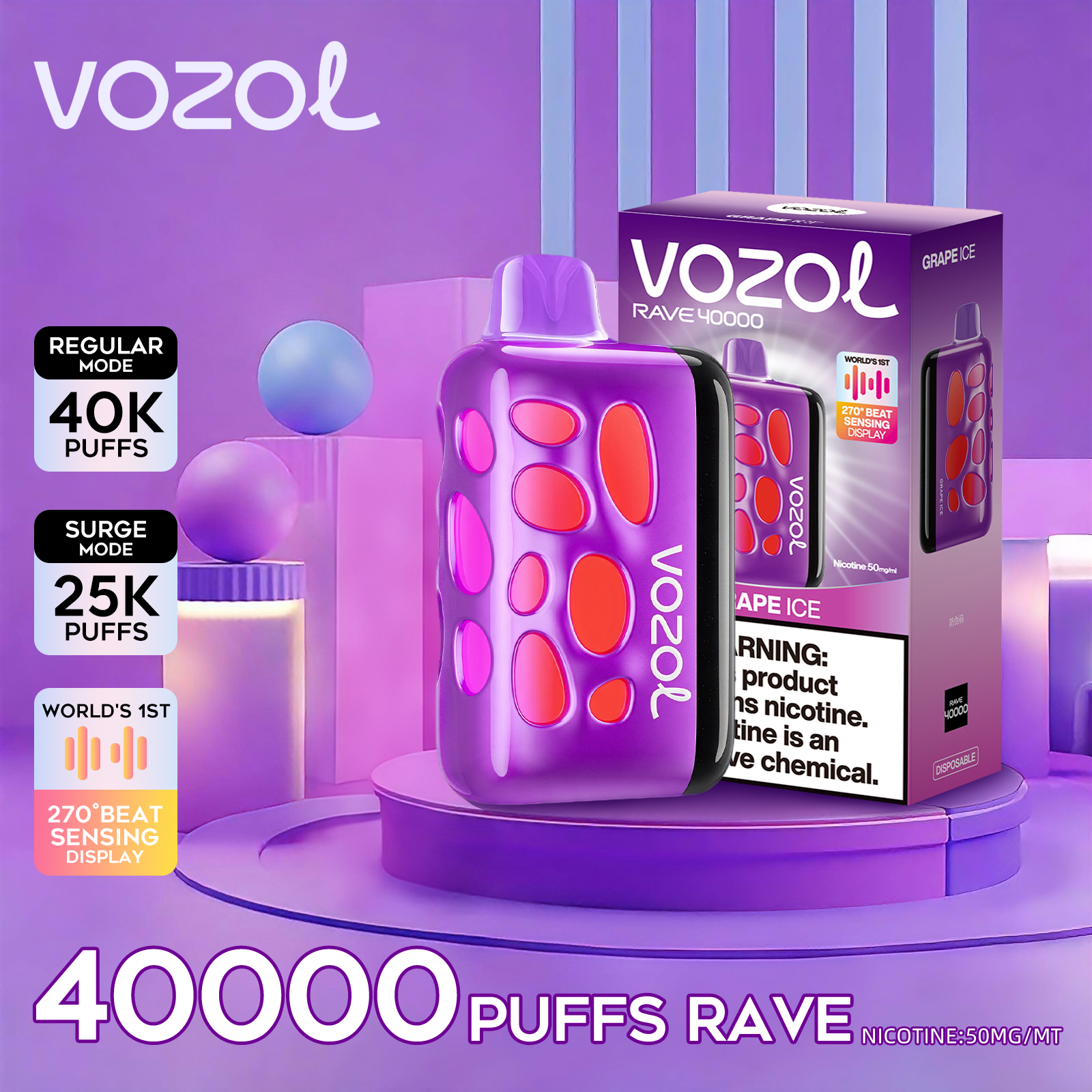 Vozol Rave 40000