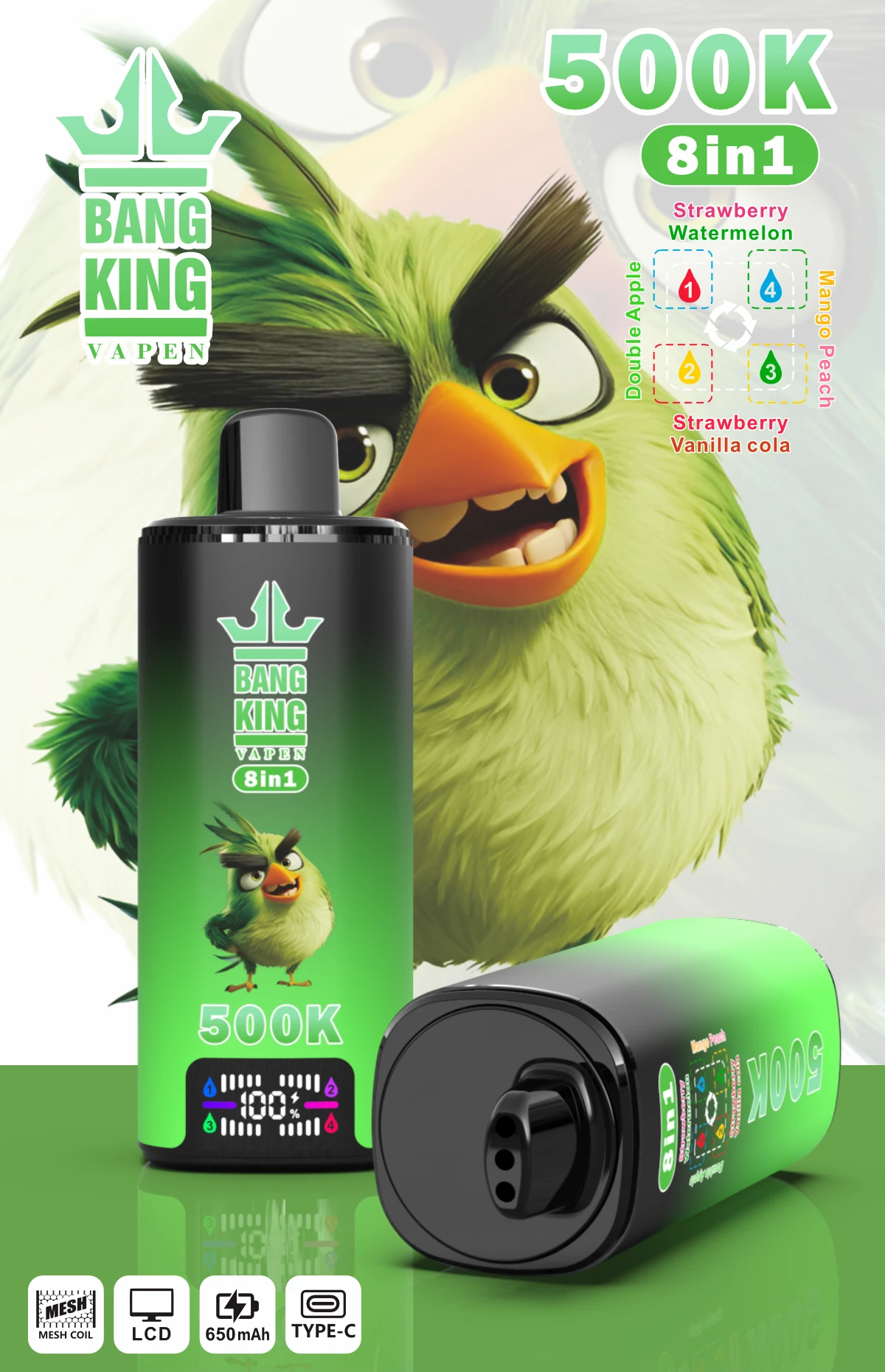 Bang King 500000 500K Züge Einweg-Vape