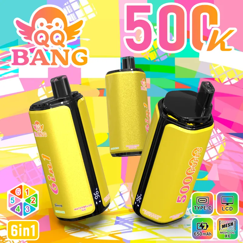 Bang QQ 500000 500K Züge Mesh Coil Einweg-Vape