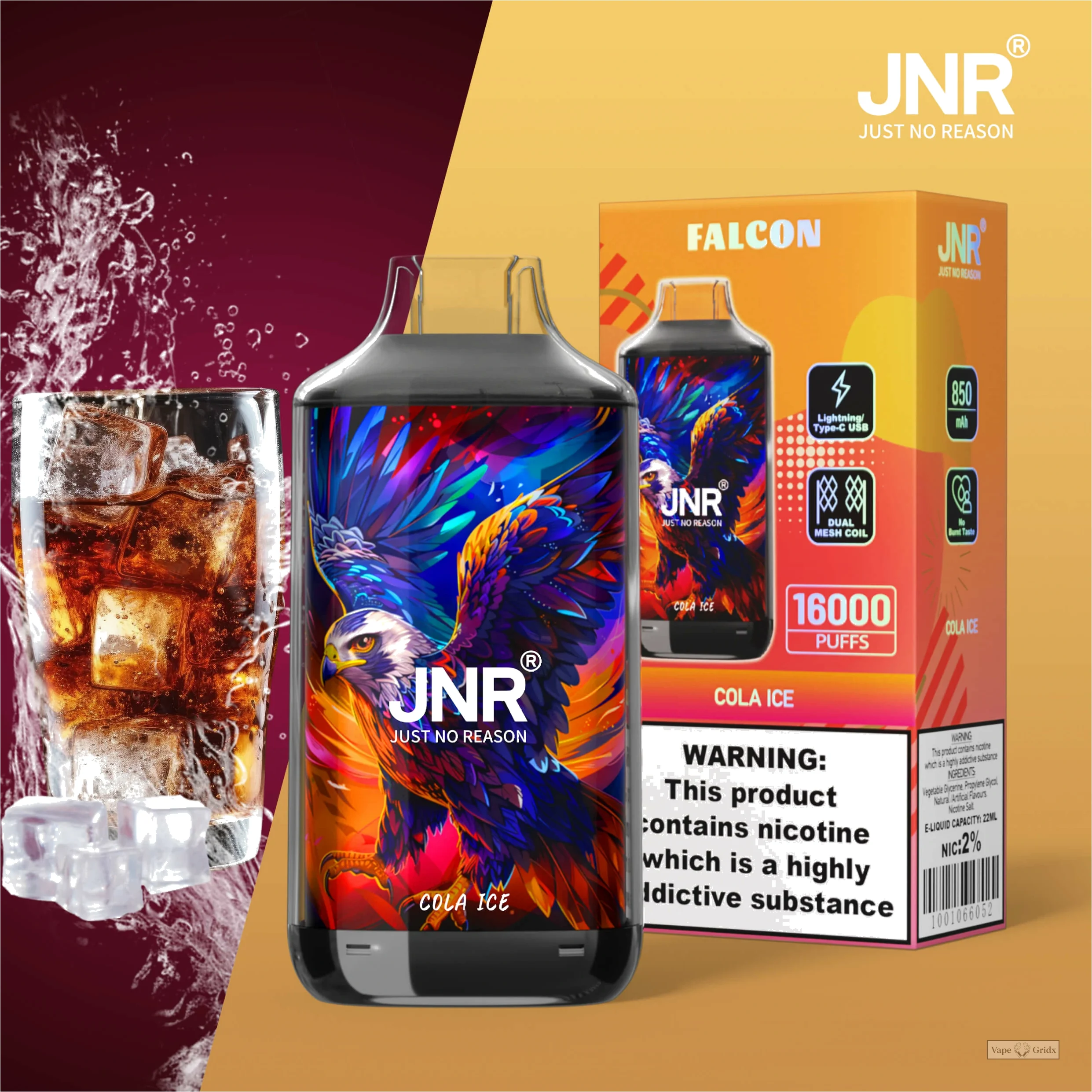 JNR Falcon 16000 16K Züge Einweg-Vape