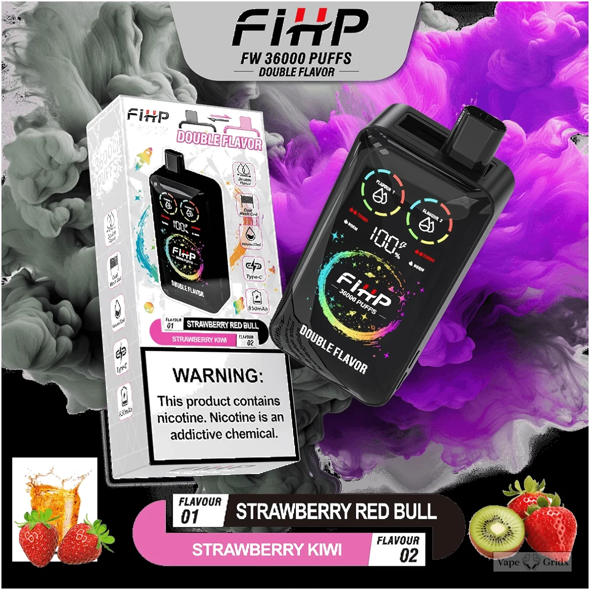FIHP 36000 36K Züge 2in1 Einweg-Vape