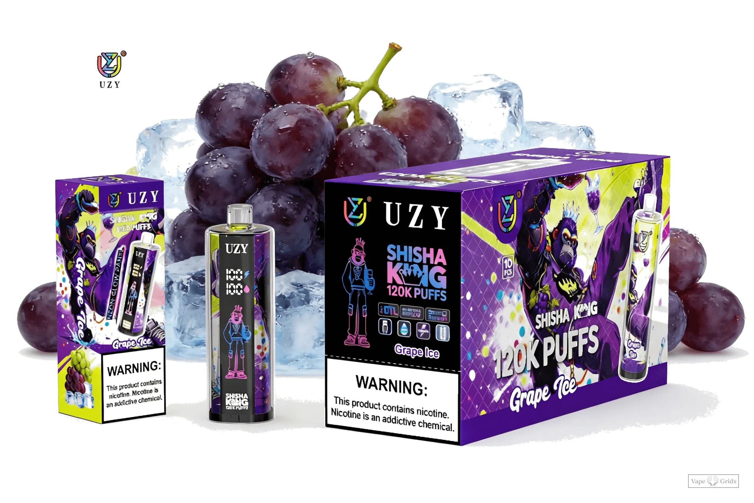 UZY Shisha Hookah King 120000 120K Züge Einweg-Vape