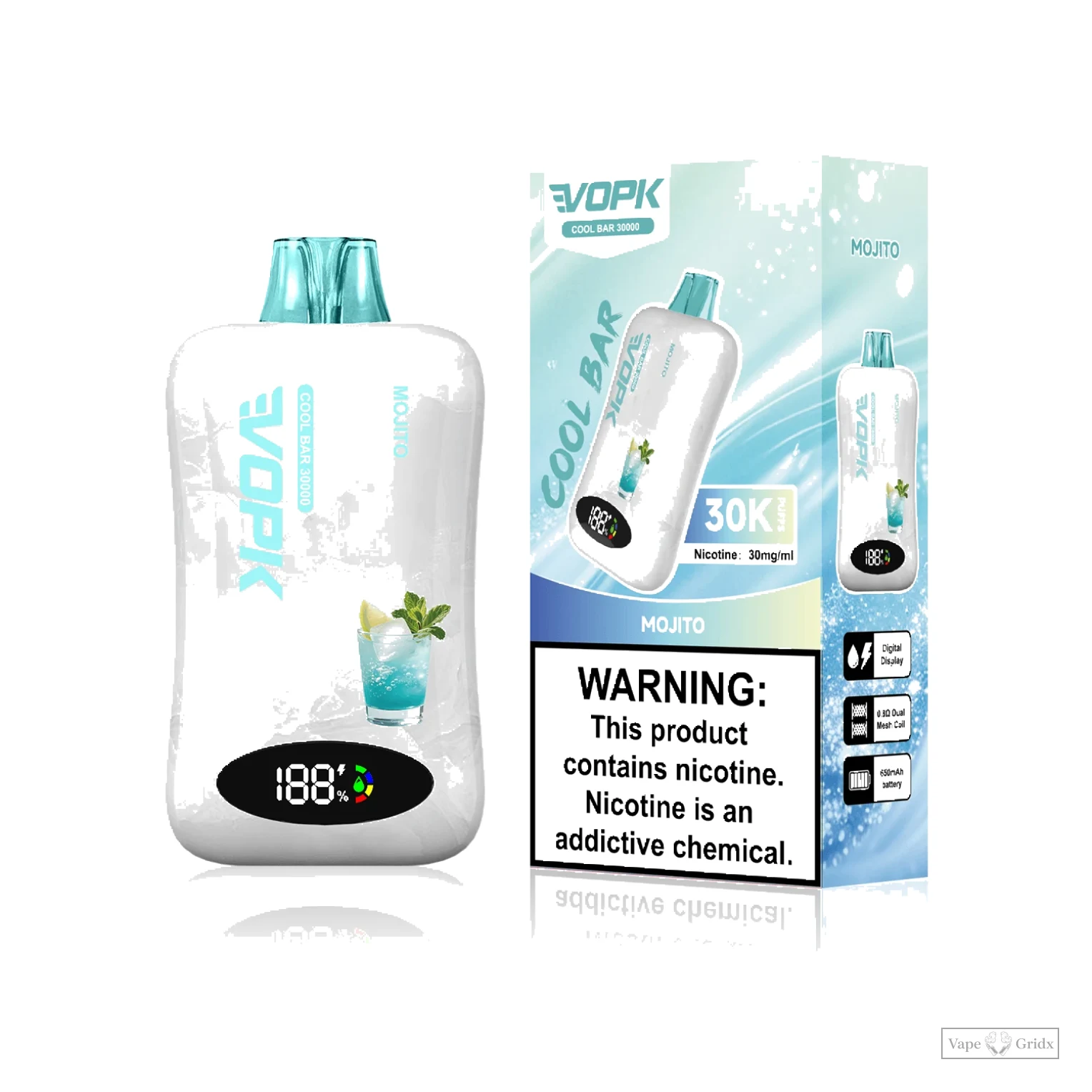 VOPK COOL Bar 30000 30K Züge Einweg-Vape