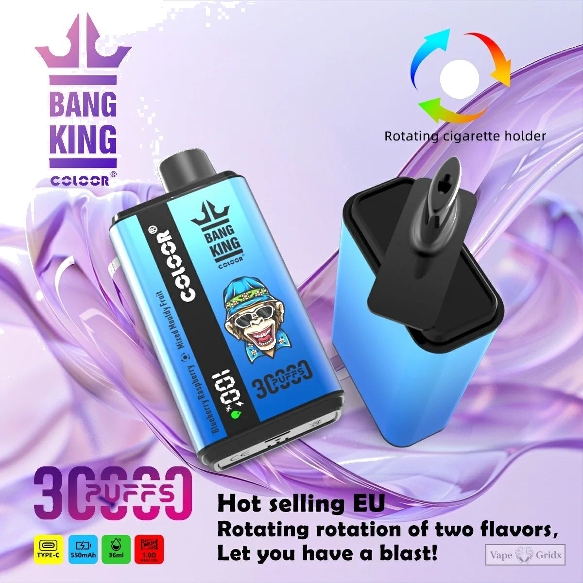 Bang King 30000 30K Züge Mesh Coil Einweg-Vape