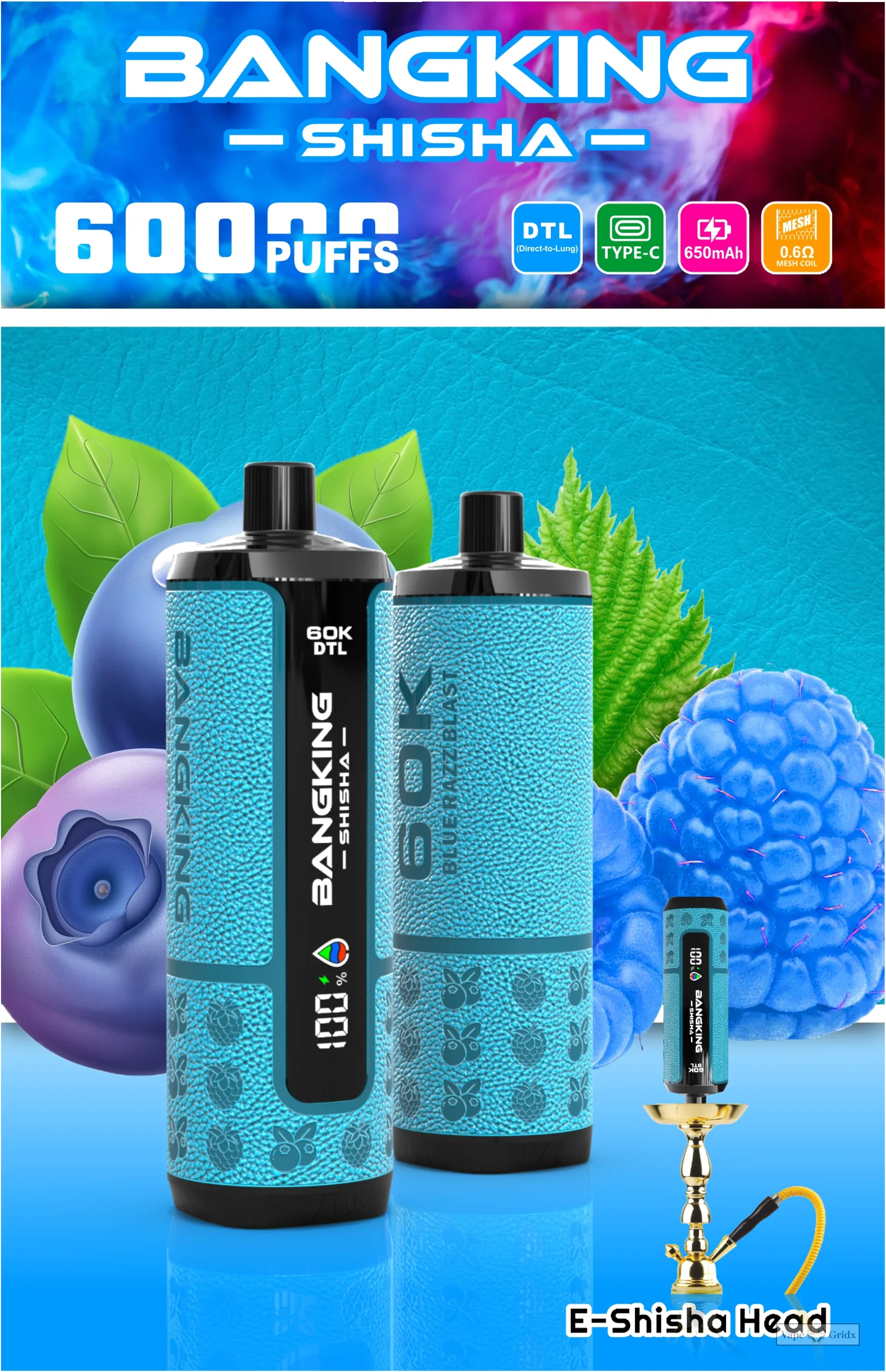 Bang King Shisha 60000 60K Züge Einweg-Vape