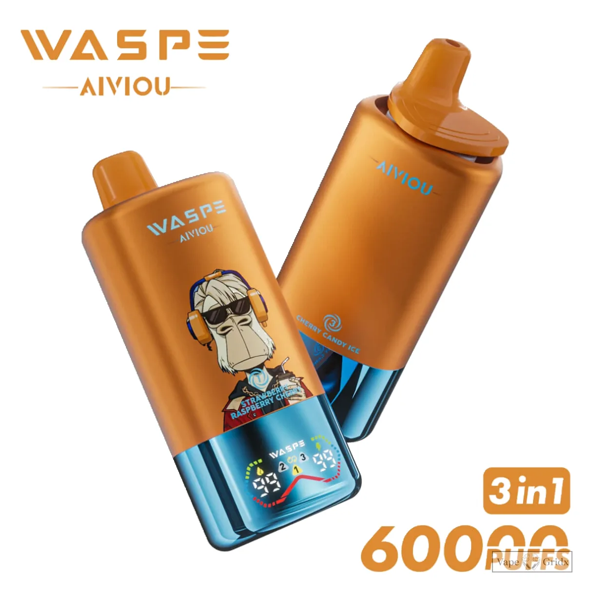 WASPE 3-in-1 60000 60K Züge Einweg-Vape