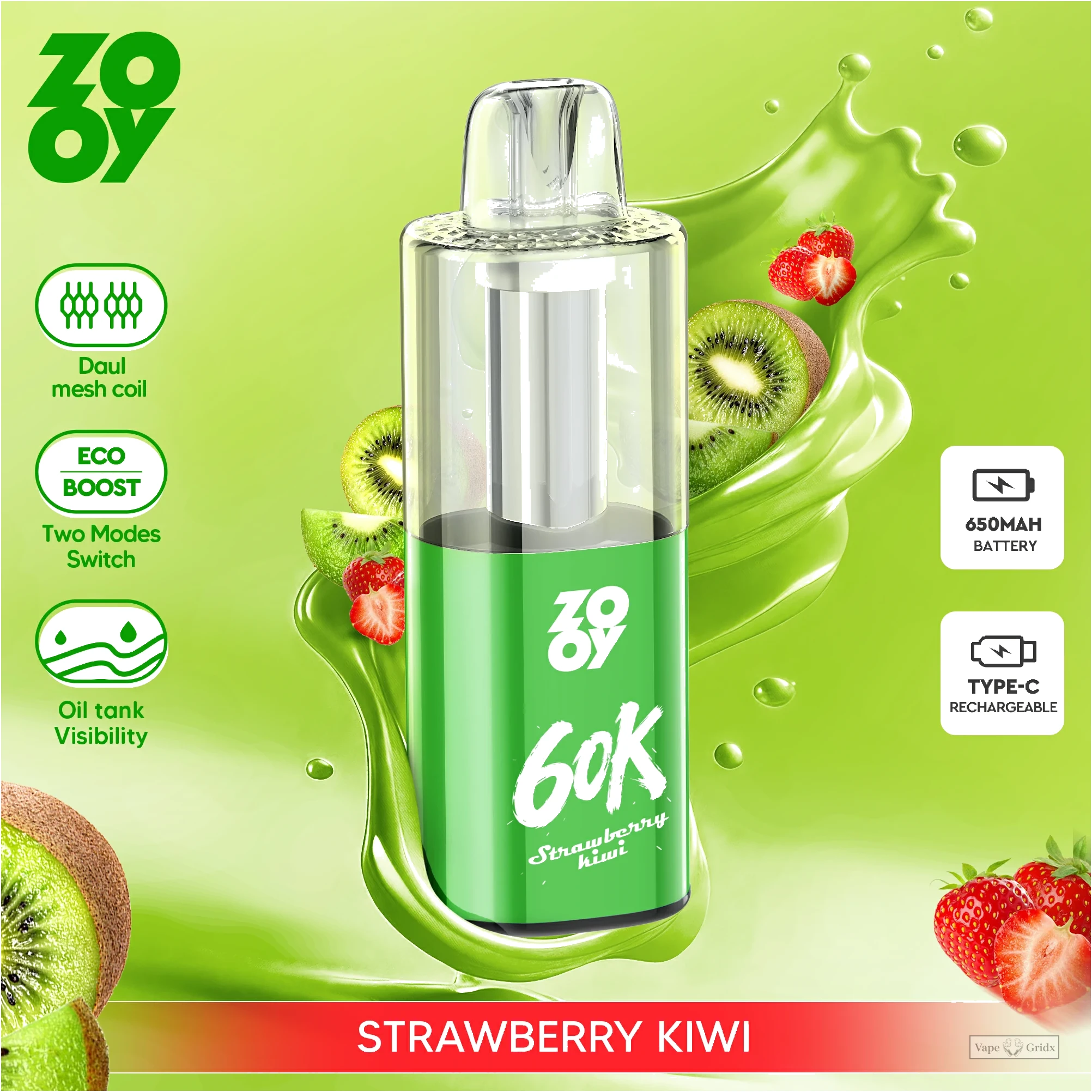 ZOOY Fizz 60000 60K Züge Dual Mode Einweg-Vape